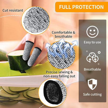 Finger Guards for Cutting Kitchen Tool Stainless Steel Finger Guard Finger Protector Avoid Hurting When Slicing and Dicing 2 Pack