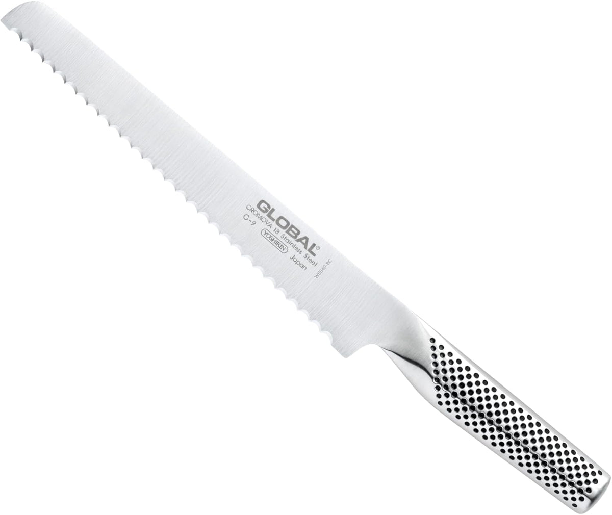 Global G-9-8-3/4 inch, 22cm Bread Knife, 8.75", Stainless Steel