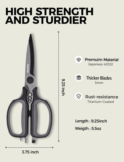 Come Apart Kitchen Shears Heavy Duty All Purpose food Scissors
