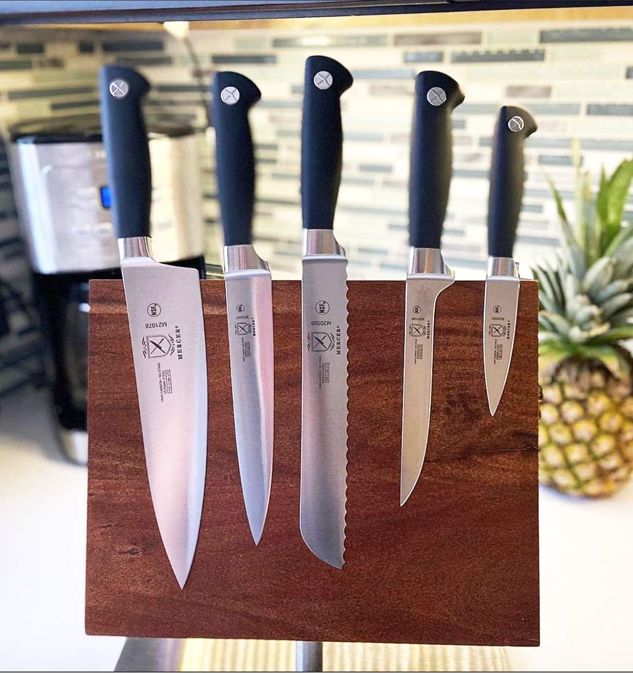 Magnetic Knife Board on Stand, 14 1/8 x 10 1/4, Stainless Steel