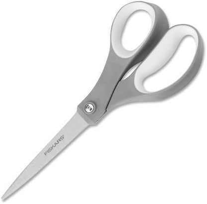 8" SoftGrip Everyday All Purpose Scissors, Office & Crafts, Grey