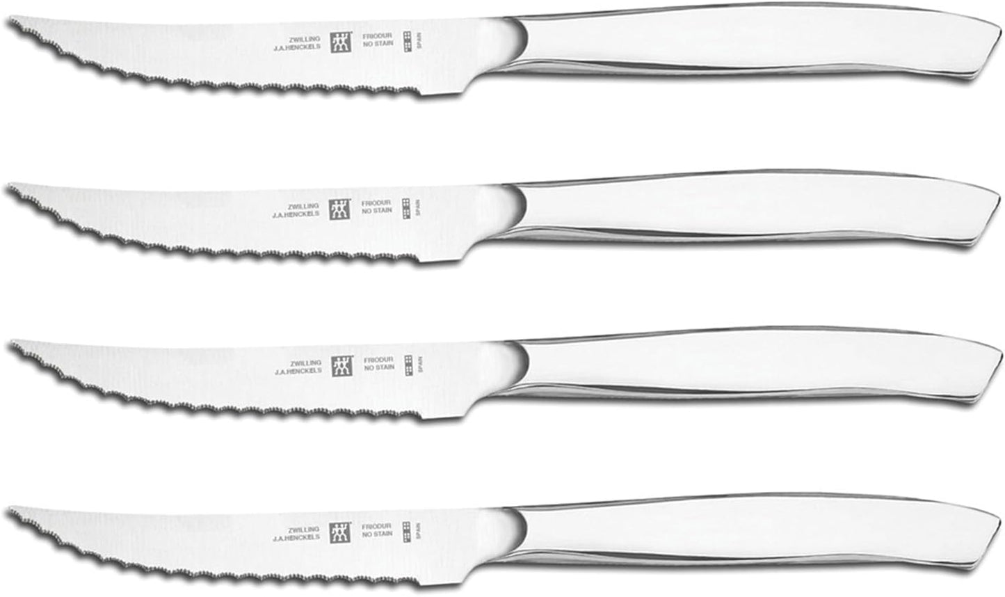 4-pc Serrated Mignon Steak Knife Set, Stainless Steel