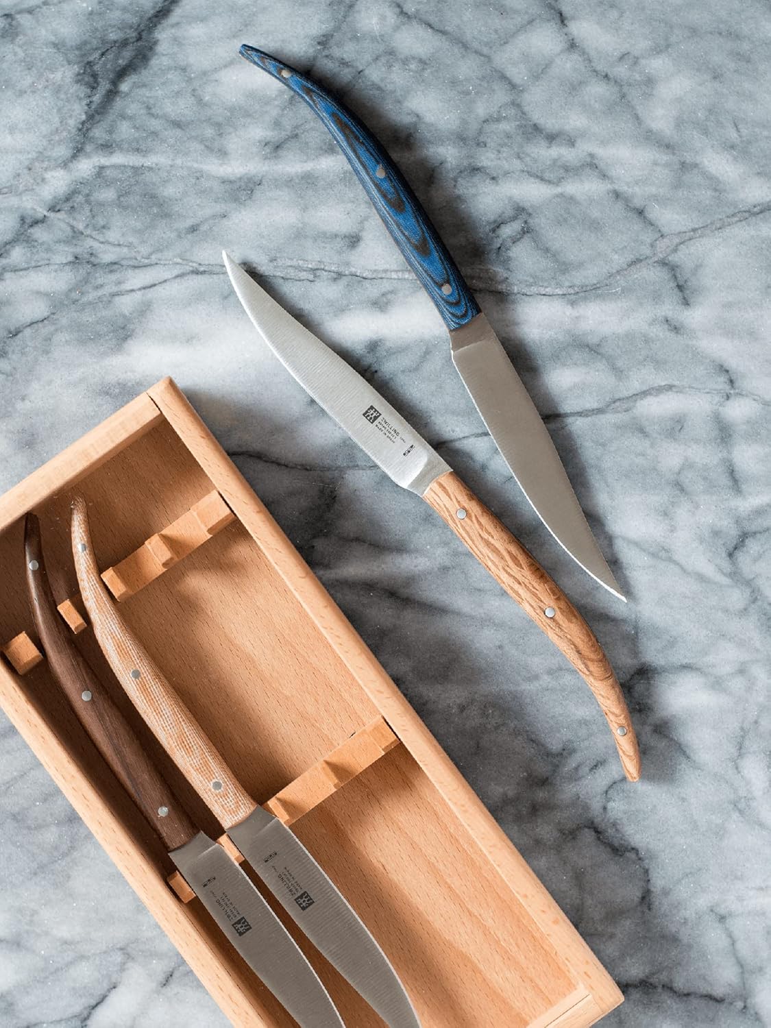 4-pc Serrated Mignon Steak Knife Set, Stainless Steel