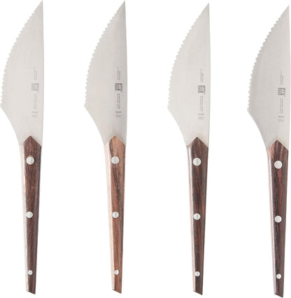 4-pc Serrated Mignon Steak Knife Set, Stainless Steel
