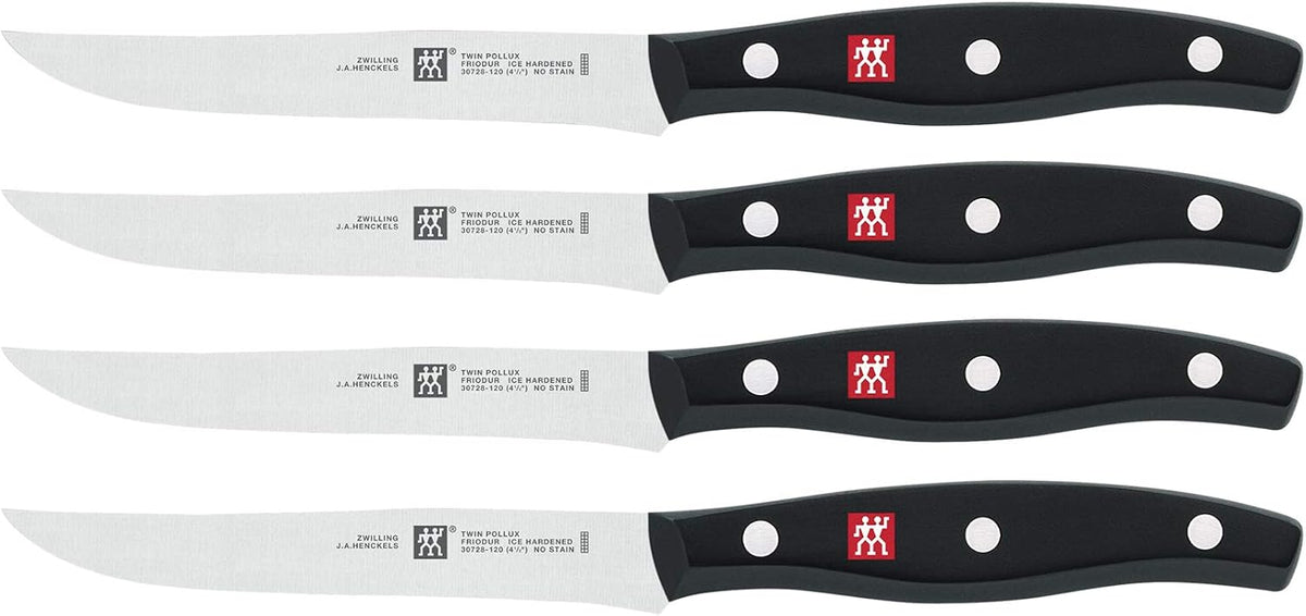 4-pc Serrated Mignon Steak Knife Set, Stainless Steel
