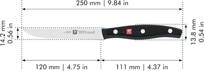 4-pc Serrated Mignon Steak Knife Set, Stainless Steel