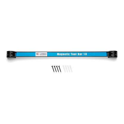 Magnetic Tool Holder 18 Inch, Set of 2 Magnetic Tool Bars, Heavy-Duty Metal Magnet Strip Tool Organizers Rack for Screwdrivers, Pliers, Wrenches, Knives with Wall Mount Brackets and Screws