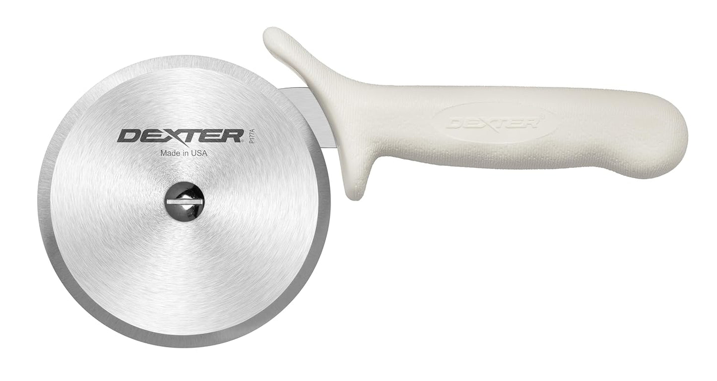 4" Pizza Cutter, P177A-4PCP | SANI-SAFE Series, Stainless Steel Blade with Slip-Resistant Polypropylene Handle | Heavy-Duty Rotary Cutter for Pizza, Pastry & More | Made in USA