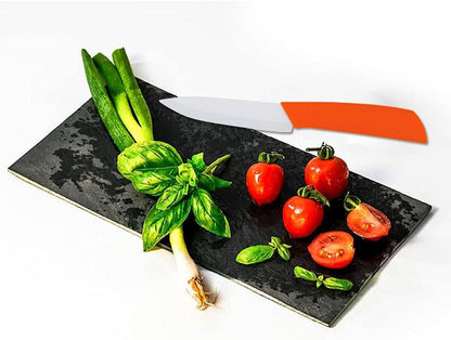 Ceramic Knife Set of 5,Sharp Ceramic Knife with Sheath,Steak Knife,Black Kitchen Knives With Anti-Slip handle,Includes 6"Chef Knife,5"Utility Knife,4"Vegetable Knife,3"Paring Knife,1''Fruit Peeler