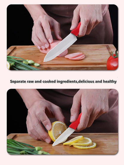 Ceramic Knife Set of 5,Sharp Ceramic Knife with Sheath,Steak Knife,Black Kitchen Knives With Anti-Slip handle,Includes 6"Chef Knife,5"Utility Knife,4"Vegetable Knife,3"Paring Knife,1''Fruit Peeler