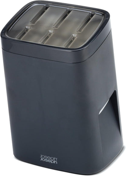 Self Locking Universal Knife Block, Black