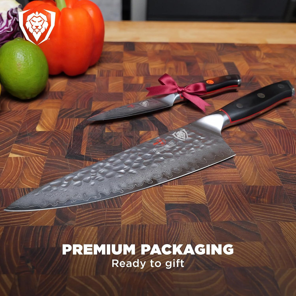 8" Japanese Chef Knife (Gyuto) — 66-Layer Damascus AUS-10V Steel, Hand-Sharpened 8–12° Edge — For Meal Prep, Sushi, Home Butchering — Shogun ELITE - Full-Tang G-10 Handle, Customer Support