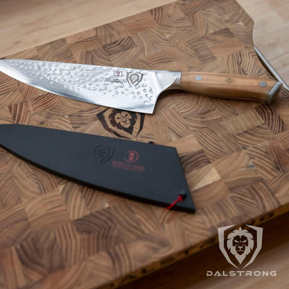 8" Japanese Chef Knife (Gyuto) — 66-Layer Damascus AUS-10V Steel, Hand-Sharpened 8–12° Edge — For Meal Prep, Sushi, Home Butchering — Shogun ELITE - Full-Tang G-10 Handle, Customer Support