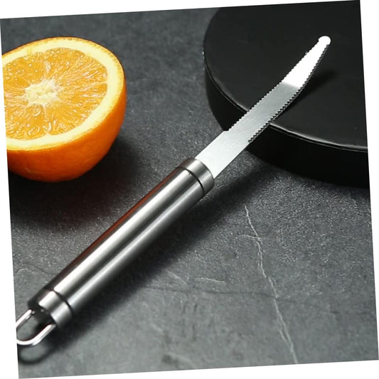 Stainless Steel Orange Peeler Tool Multifunctional Grapefruit Knife Comfort Grip for Cooking and Fruit Preparation Kitchen Essential for Home Chefs