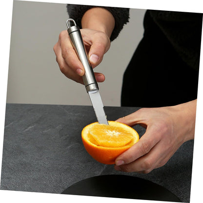 Stainless Steel Orange Peeler Tool Multifunctional Grapefruit Knife Comfort Grip for Cooking and Fruit Preparation Kitchen Essential for Home Chefs