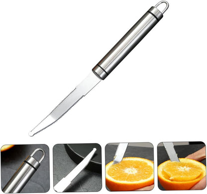 Stainless Steel Orange Peeler Tool Multifunctional Grapefruit Knife Comfort Grip for Cooking and Fruit Preparation Kitchen Essential for Home Chefs