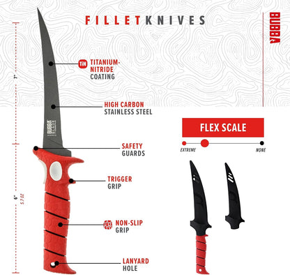 7 Inch Tapered Flex Fillet Fishing Knife