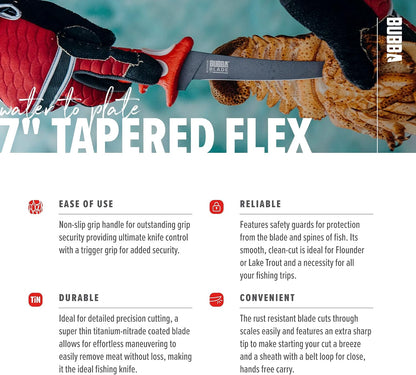 7 Inch Tapered Flex Fillet Fishing Knife