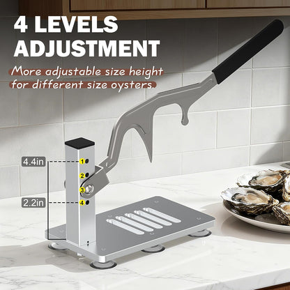 Manual Oyster Shucker Machine, Adjustable Narrow Blade
