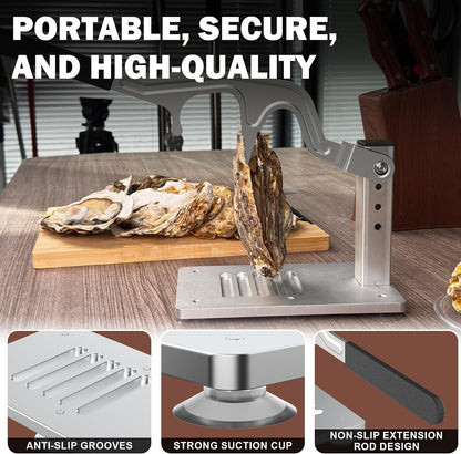 Manual Oyster Shucker Machine, Adjustable Narrow Blade