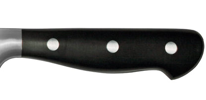38466 iCut-FORGE® 10" Forged Chef’s Knife, Stainless Steel Blade, Black POM Handle, Deep Choil for Safety, Superior Blade Shape for Precision Cutting