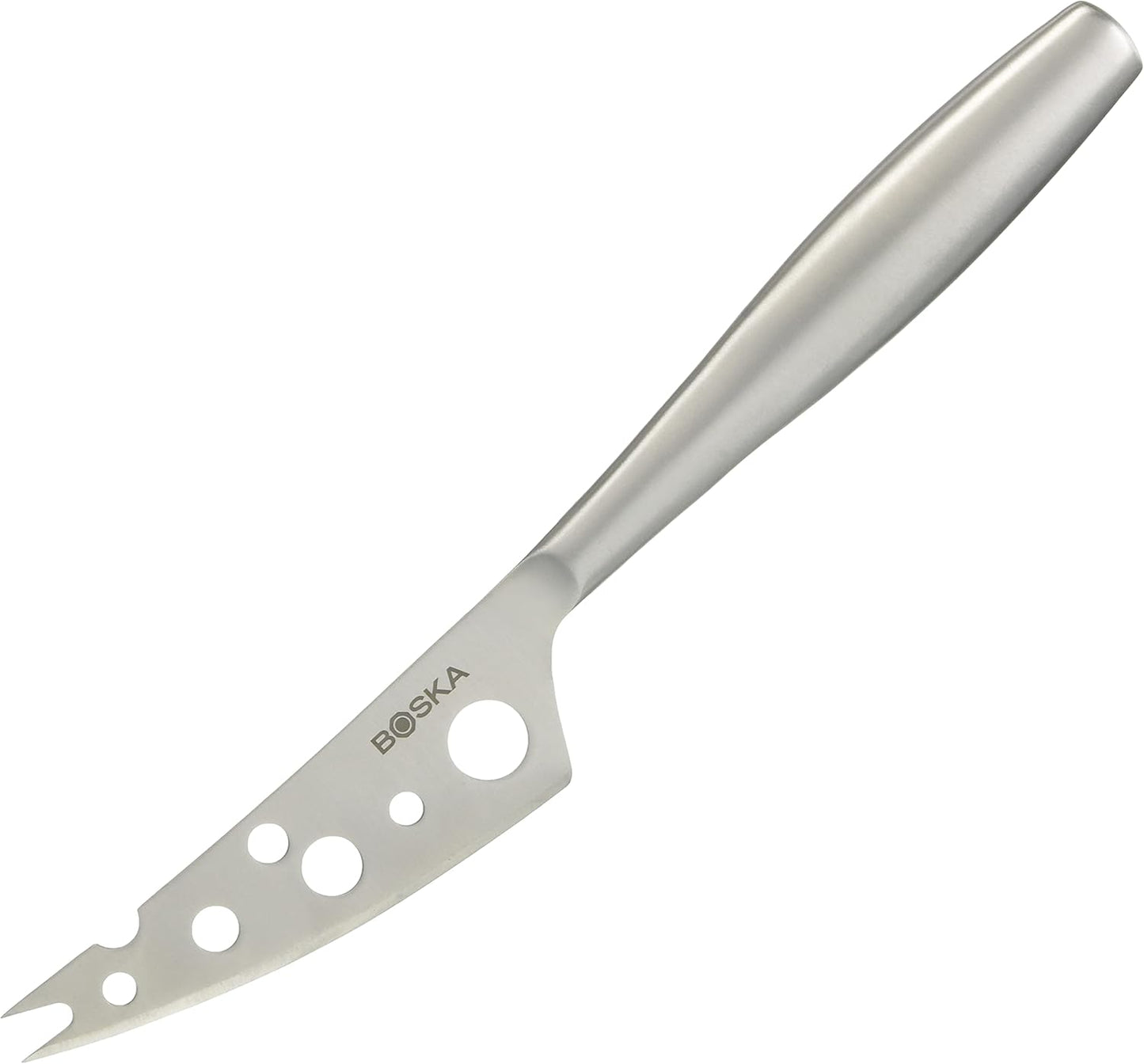 Stainless Steel Cheese Knife - Copenhagen Nr.2 for All Types of Cheese - Multi-Functional Cheese Slicer - Handheld Slicer - Silver Non-Stick - Dishwasher Safe - for Kitchen Cooking