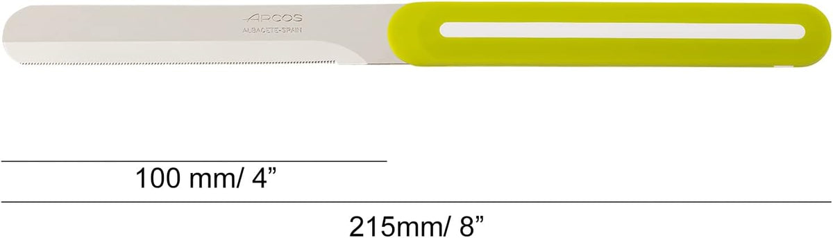 Paring Knife Set of 3 Pieces 4 Inch Stainless Steel. Colorful Kitchen Knives for Peeling Fruits and Vegetables. Ergonomic Polypropylene Handle. Serie B-Line. Color Orange, Red and Green.