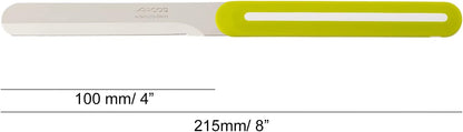 Paring Knife Set of 3 Pieces 4 Inch Stainless Steel. Colorful Kitchen Knives for Peeling Fruits and Vegetables. Ergonomic Polypropylene Handle. Serie B-Line. Color Orange, Red and Green.