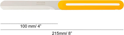 Paring Knife Set of 3 Pieces 4 Inch Stainless Steel. Colorful Kitchen Knives for Peeling Fruits and Vegetables. Ergonomic Polypropylene Handle. Serie B-Line. Color Orange, Red and Green.