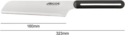 Paring Knife Set of 3 Pieces 4 Inch Stainless Steel. Colorful Kitchen Knives for Peeling Fruits and Vegetables. Ergonomic Polypropylene Handle. Serie B-Line. Color Orange, Red and Green.