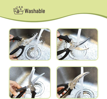 Heavy Duty Poultry Shears, Chicken Shears, Meat Cutting Scissors