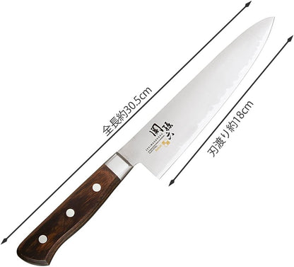Seki Magoroku Knife, Gyuto 7.1 inches (180 mm), Blue Wisteria, Made in Japan