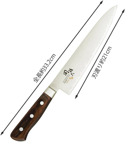 Seki Magoroku Knife, Gyuto 7.1 inches (180 mm), Blue Wisteria, Made in Japan