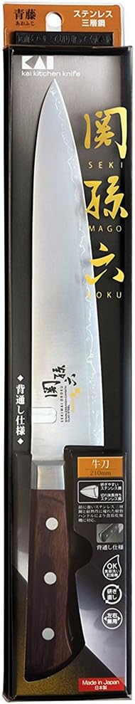 Seki Magoroku Knife, Gyuto 7.1 inches (180 mm), Blue Wisteria, Made in Japan