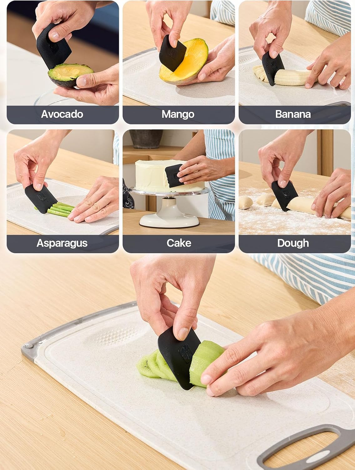 Bread Lame Sourdough Scoring Tool with Extractable & Magnetic, Bread Scoring Tool with 5 Retractable Razor Blades & Pan Scraper, Push-Pull Safety Design, Sourdough Scorer Tool for Dough Baking