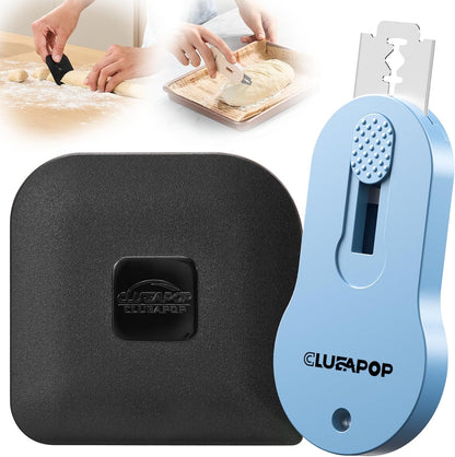 Bread Lame Sourdough Scoring Tool with Extractable & Magnetic, Bread Scoring Tool with 5 Retractable Razor Blades & Pan Scraper, Push-Pull Safety Design, Sourdough Scorer Tool for Dough Baking