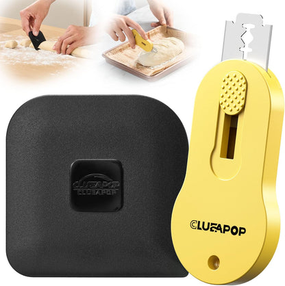 Bread Lame Sourdough Scoring Tool with Extractable & Magnetic, Bread Scoring Tool with 5 Retractable Razor Blades & Pan Scraper, Push-Pull Safety Design, Sourdough Scorer Tool for Dough Baking
