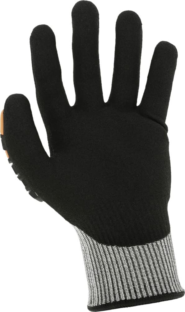 SpeedKnit M-Pact S5CP08 Gloves - Construction Work Gloves for Work Hands Safety - Impact Protection - Machine Washable - Touchscreen Capable - Black - Medium