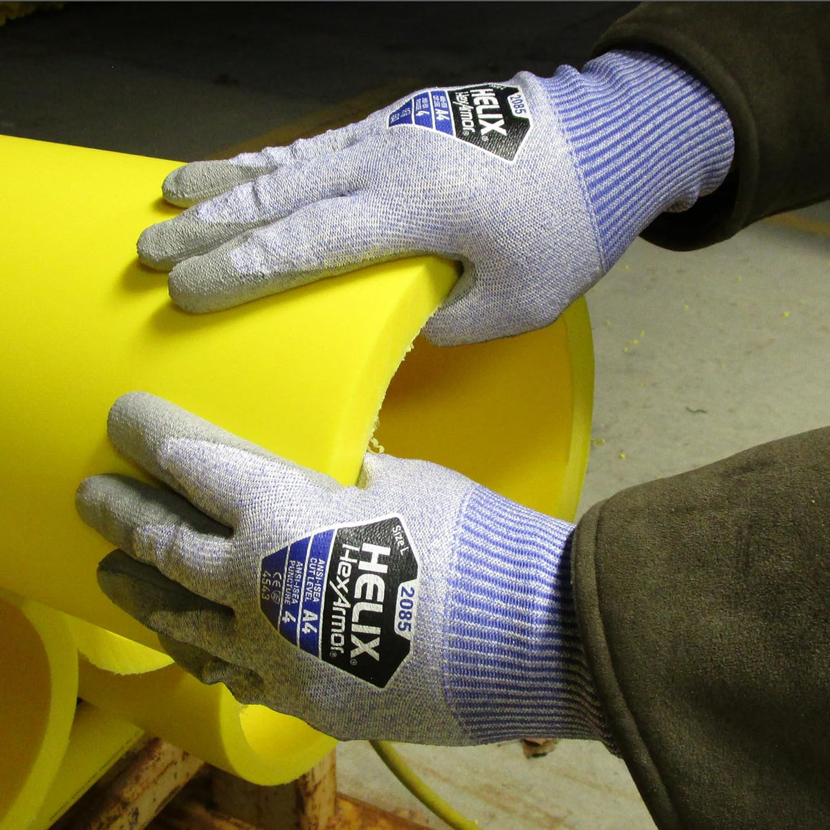 Safety Gloves | 360-Degree Cut-Resistant Work Gloves | Powerful Grip | Silicone-Free | Helix 2085