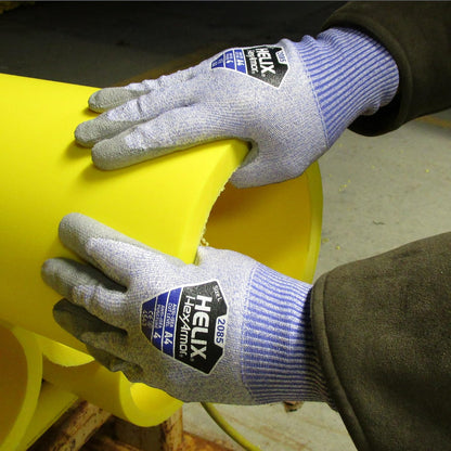 Safety Gloves | 360-Degree Cut-Resistant Work Gloves | Powerful Grip | Silicone-Free | Helix 2085