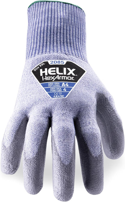 Safety Gloves | 360-Degree Cut-Resistant Work Gloves | Powerful Grip | Silicone-Free | Helix 2085