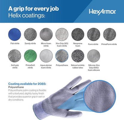 Safety Gloves | 360-Degree Cut-Resistant Work Gloves | Powerful Grip | Silicone-Free | Helix 2085