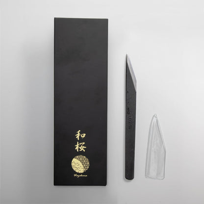 Wazakura Kiridashi Knife - Left Hand Japanese Marking & Woodworking Knife | Hand Forged Razor Sharp Carbon Steel Blade Made in Japan (18mm Left Hand)