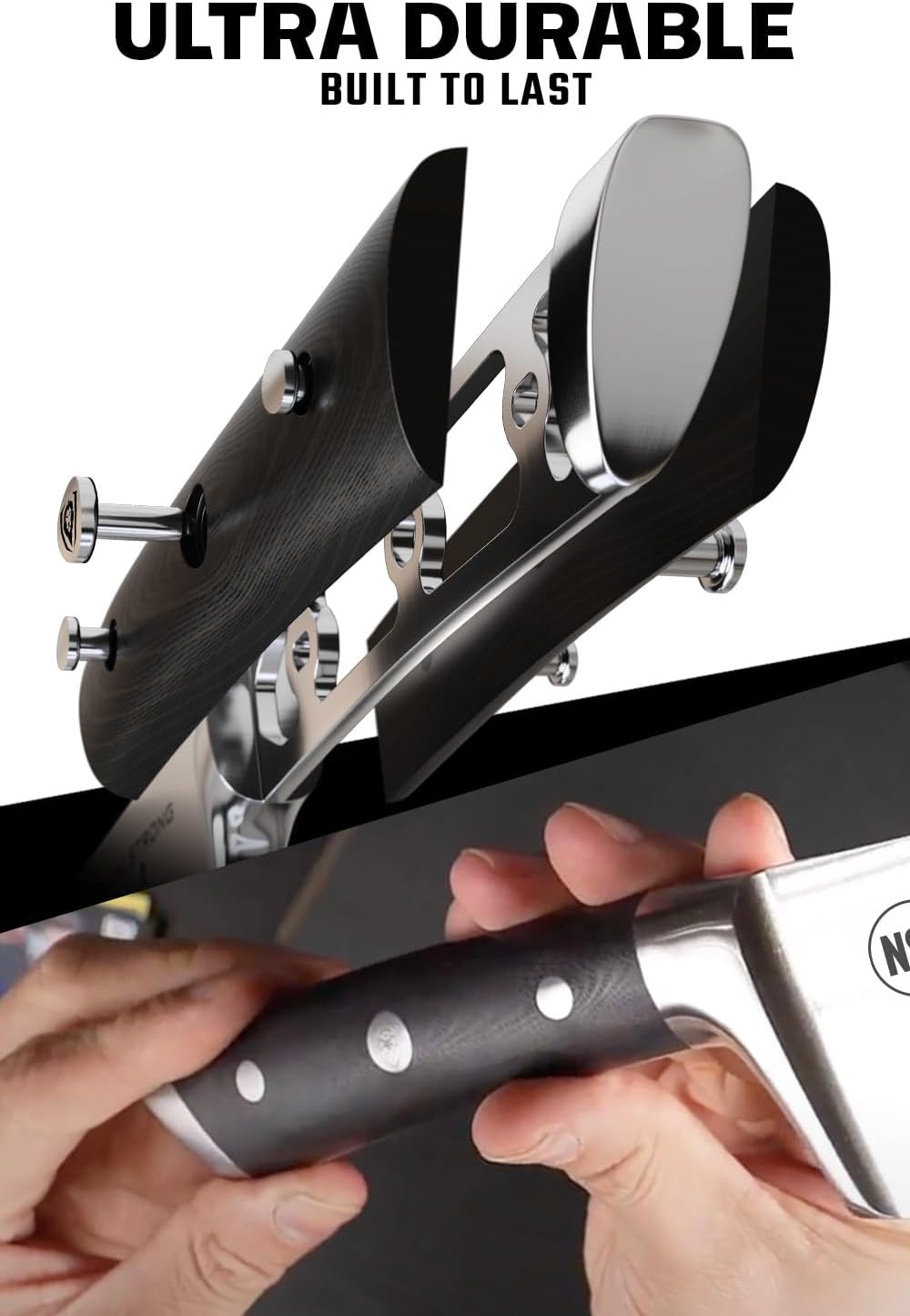Ultimate Sandwich Knife - 6 inch Utility Knife - Gladiator Series Elite - Spreader - Forged German High-Carbon Steel - Sheath Included - Ham, Cheese, Bread Knife Gift- NSF Certified