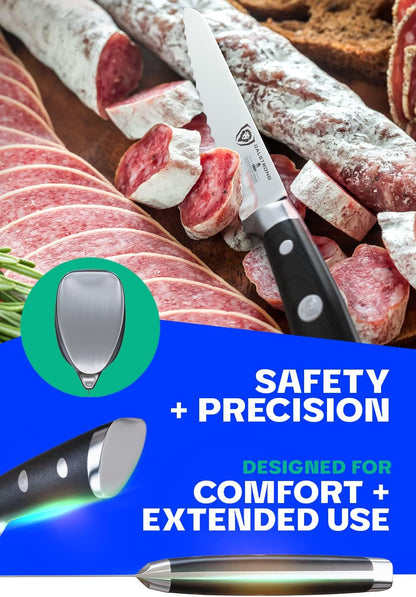 Ultimate Sandwich Knife - 6 inch Utility Knife - Gladiator Series Elite - Spreader - Forged German High-Carbon Steel - Sheath Included - Ham, Cheese, Bread Knife Gift- NSF Certified