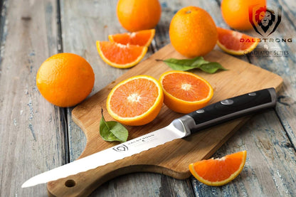 Ultimate Sandwich Knife - 6 inch Utility Knife - Gladiator Series Elite - Spreader - Forged German High-Carbon Steel - Sheath Included - Ham, Cheese, Bread Knife Gift- NSF Certified