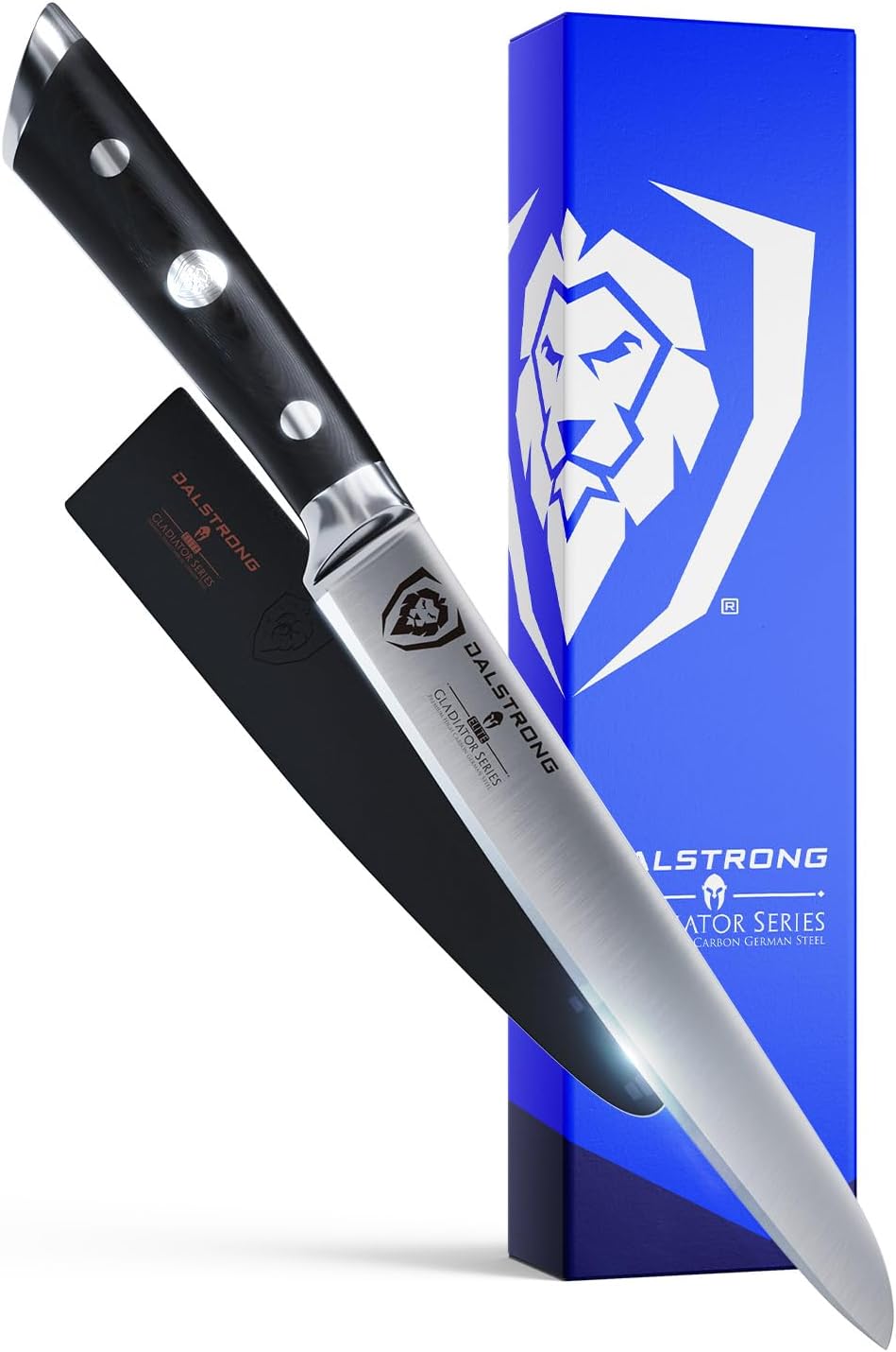 Ultimate Sandwich Knife - 6 inch Utility Knife - Gladiator Series Elite - Spreader - Forged German High-Carbon Steel - Sheath Included - Ham, Cheese, Bread Knife Gift- NSF Certified