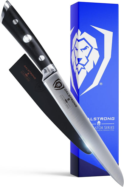 Ultimate Sandwich Knife - 6 inch Utility Knife - Gladiator Series Elite - Spreader - Forged German High-Carbon Steel - Sheath Included - Ham, Cheese, Bread Knife Gift- NSF Certified