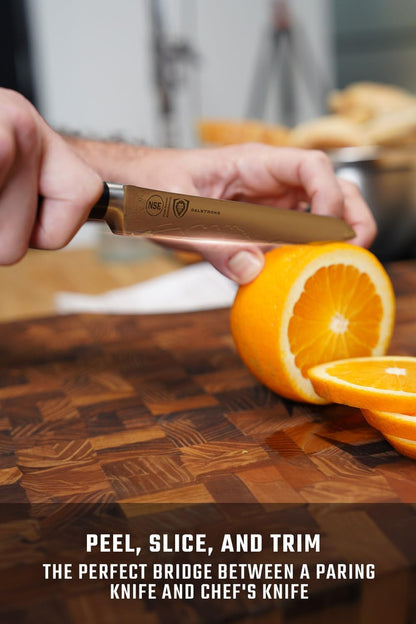 Ultimate Sandwich Knife - 6 inch Utility Knife - Gladiator Series Elite - Spreader - Forged German High-Carbon Steel - Sheath Included - Ham, Cheese, Bread Knife Gift- NSF Certified