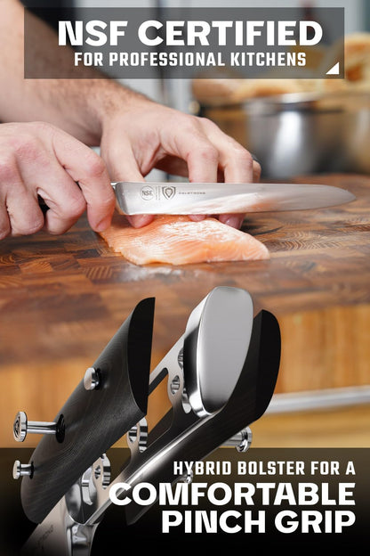 Ultimate Sandwich Knife - 6 inch Utility Knife - Gladiator Series Elite - Spreader - Forged German High-Carbon Steel - Sheath Included - Ham, Cheese, Bread Knife Gift- NSF Certified